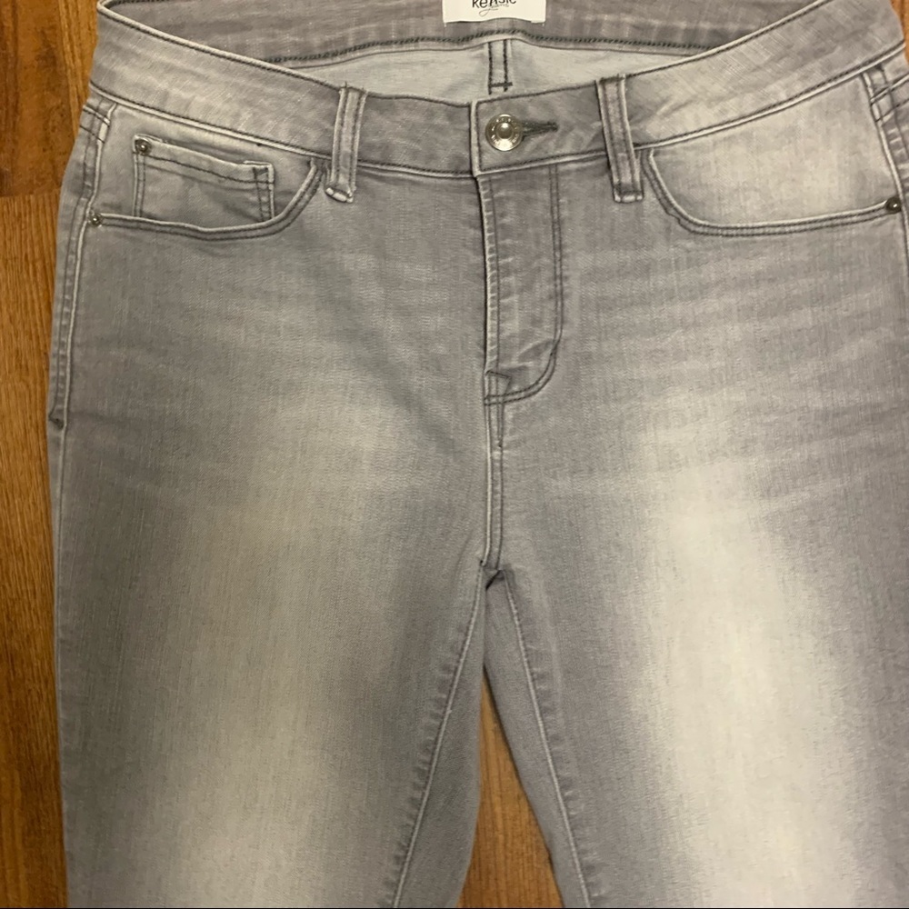 NWOT Kensie Gray Stretch Skinny Jeans - Picture 6 of 12